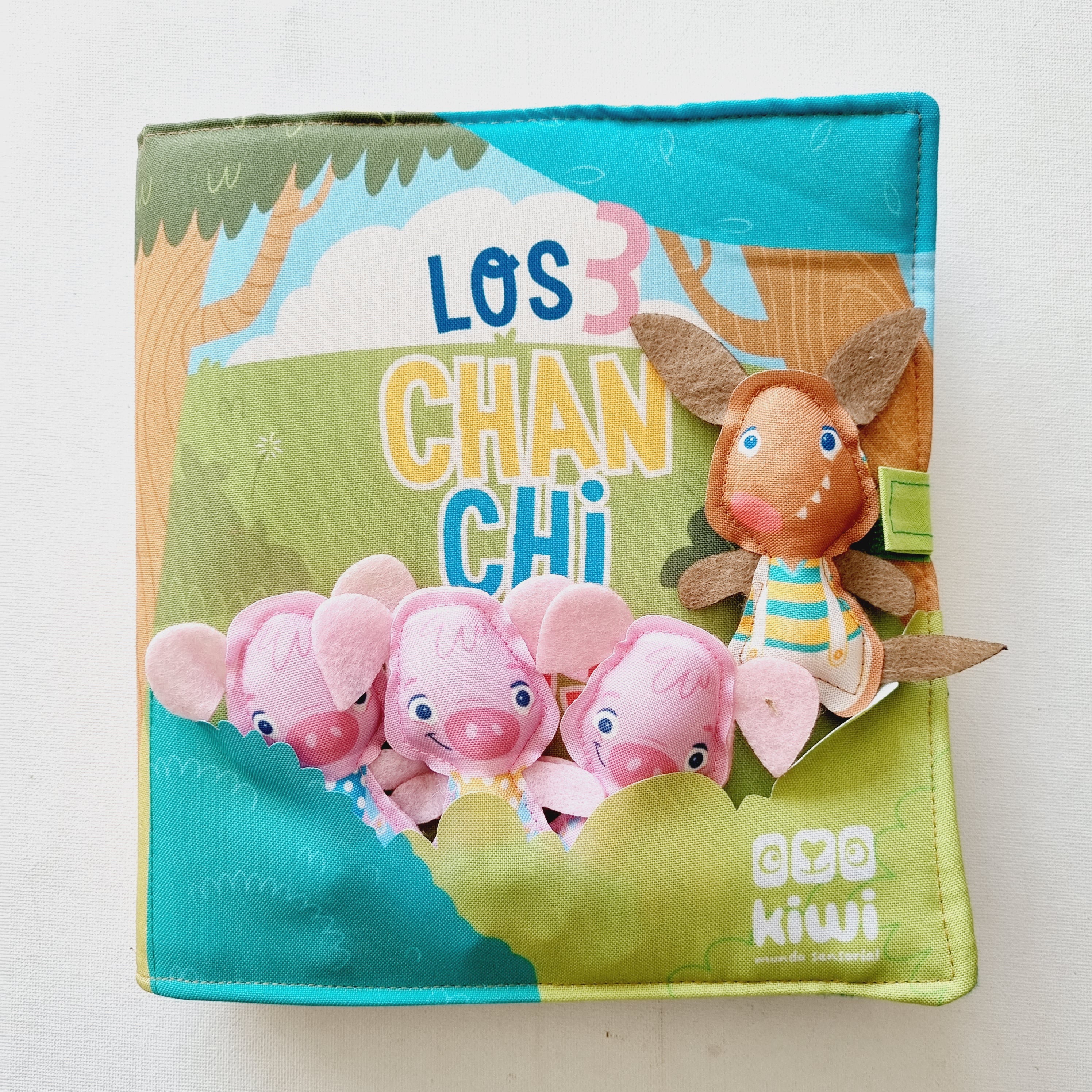 Los tres chanchitos - Libro de tela sensorial Los tres chanchitos - Libro de tela sensorial
